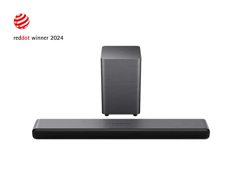 TCL S55H 2.1 ch Dolby Atmos & DTS Virtual:X Wireless Soundbar with Wireless Subwoofer  - Dark Titanium