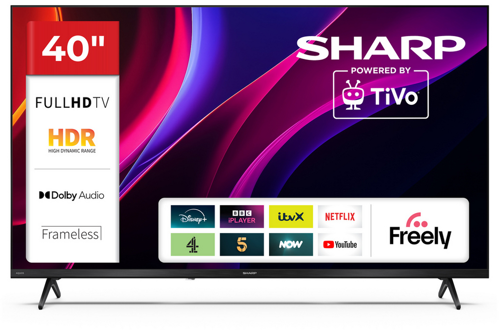 Sharp 2T-C40HE2245KB FHD TV - Black
