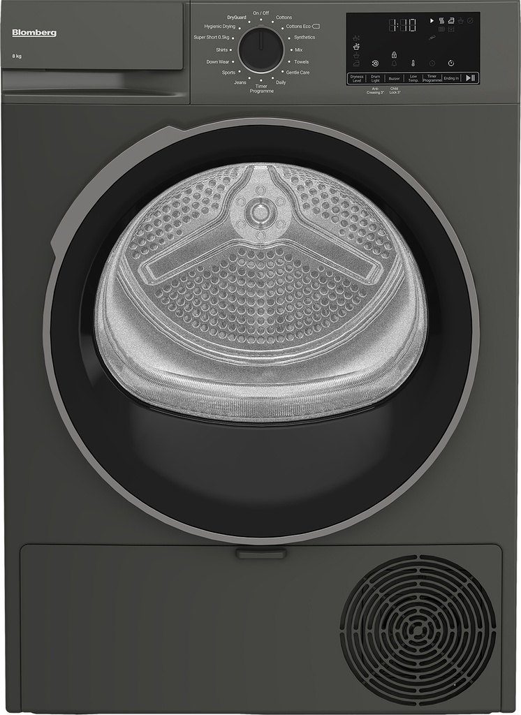 [LTA18321G] Blomberg LTA18321G 8kg Heat Pump Tumble Dryer - Graphite