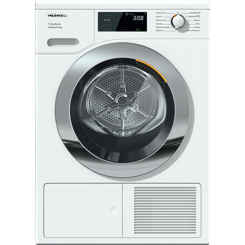Miele TEH785 WP 9kg Heat Pump Tumble Dryer - White