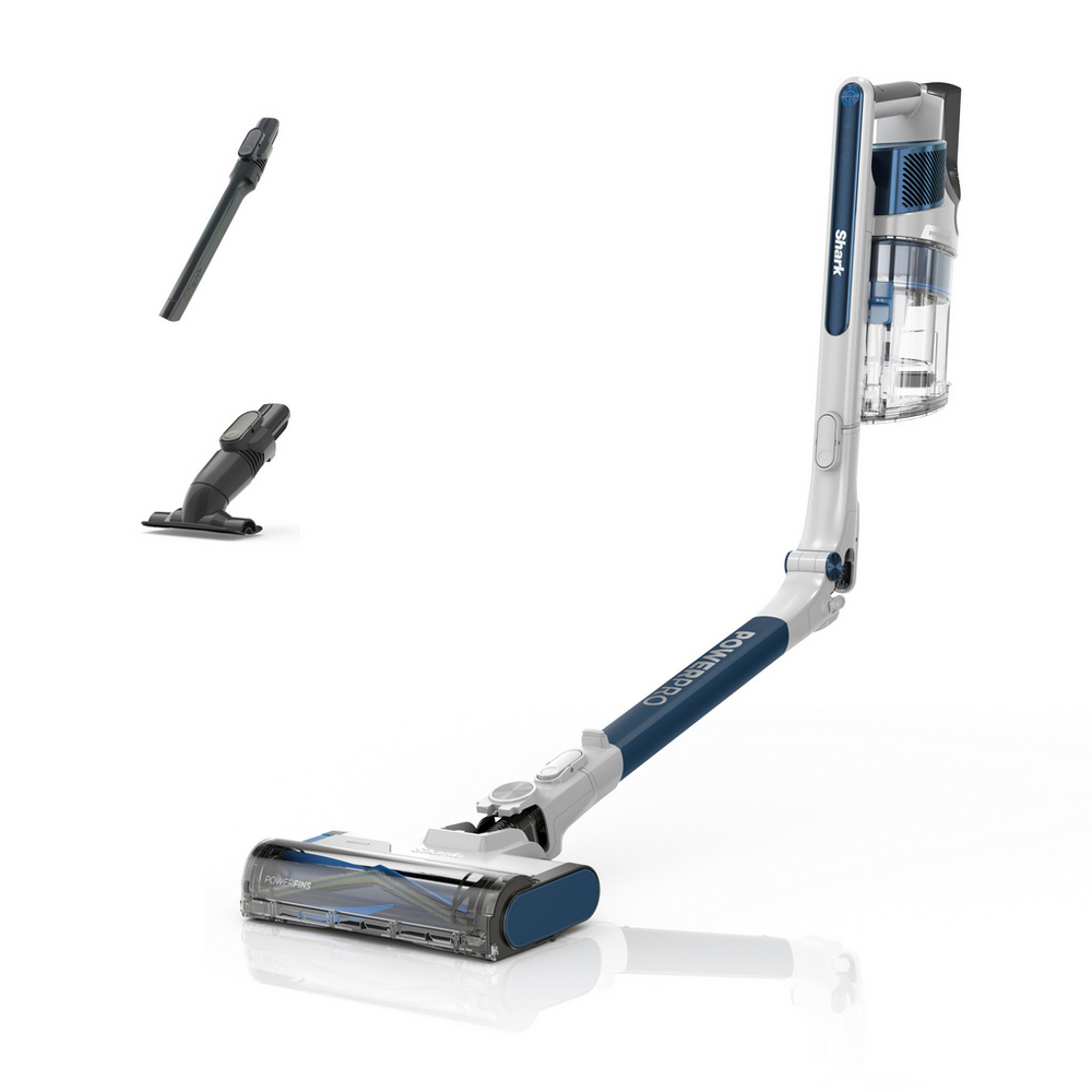 Shark IZ380UK PowerPro Cordless Stick Vacuum Cleaner - 50 Minutes Run Time - Navy Metallic