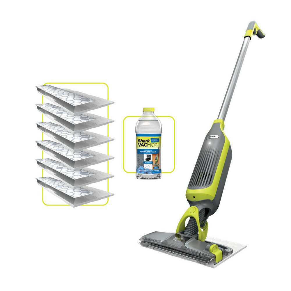 Shark VM200UK VacMop Cordless 2-in-1 with Targeted Spray - 9 Min Run Time - Charcoal Grey