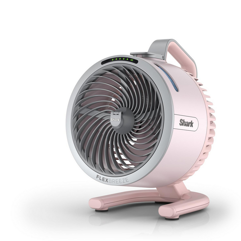 Shark FA050UKPK FlexBreeze TableMate Indoor to Outdoor High-Velocity Tabletop Fan - Ballet Pink