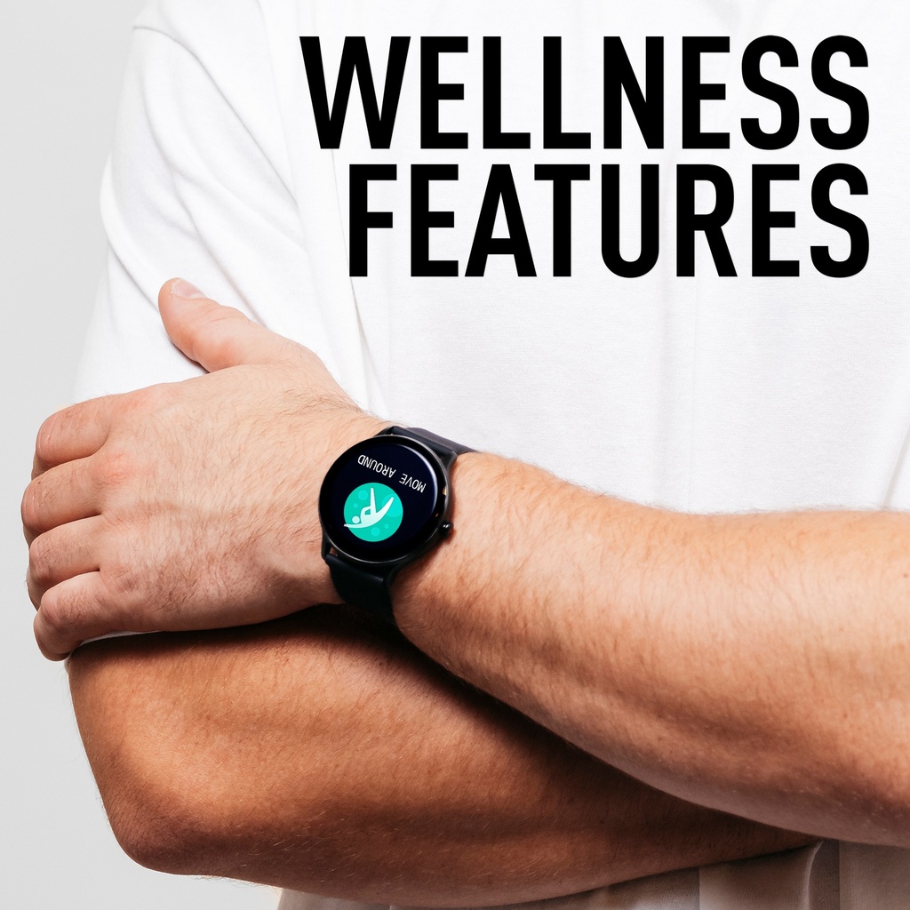 Reflex Active RA22-2182 Series 22 Black Smart Calling Watch - Black