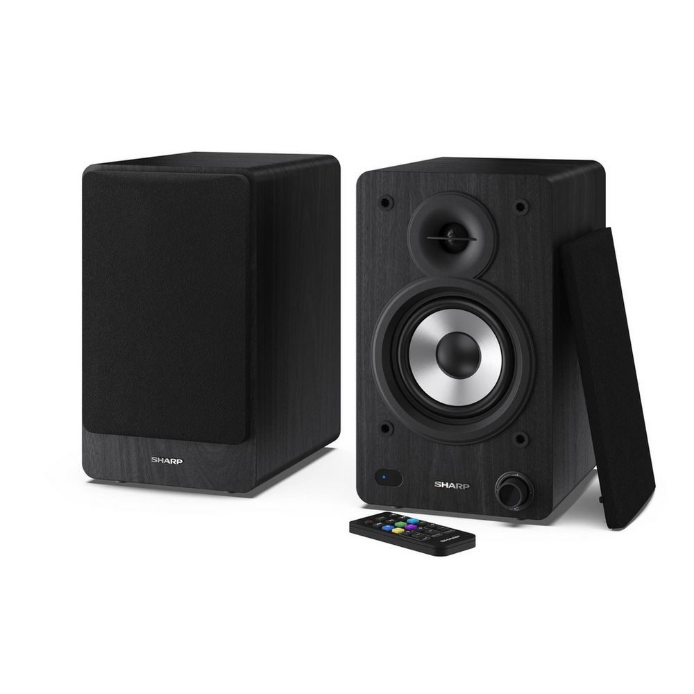Sharp CP-SS30 BK Pair of Wireless Bookshelf Speakers - Black