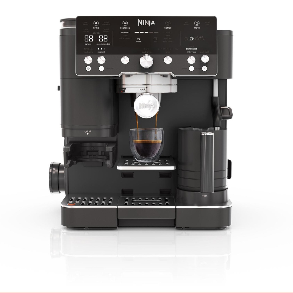 Ninja ES601UKBK Ninja Luxe Café Premier Espresso Machine - Midnight Black