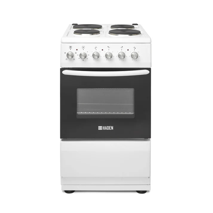 [HES051W] Haden HES051W 50cm Single Oven Electric Cooker with Sealed Plate Hob - White