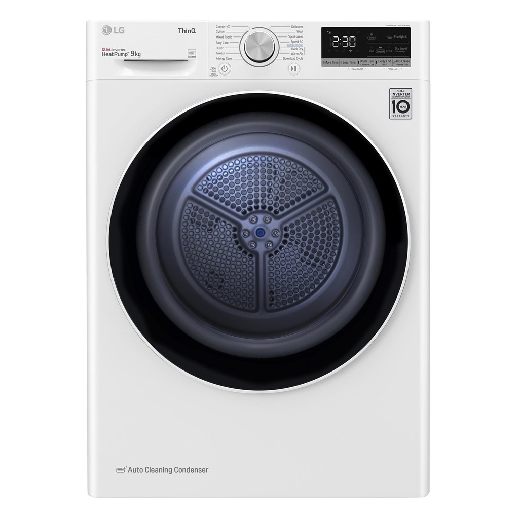 [FDV709W] LG FDV709W 9kg Heat Pump Tumble Dryer - White