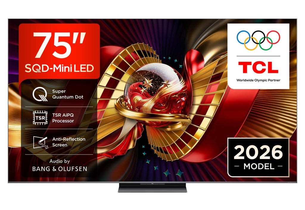 [75C8L-UK] TCL 75C8L-UK 75" 4K Ultra HD QD-Mini LED Google TV - Black