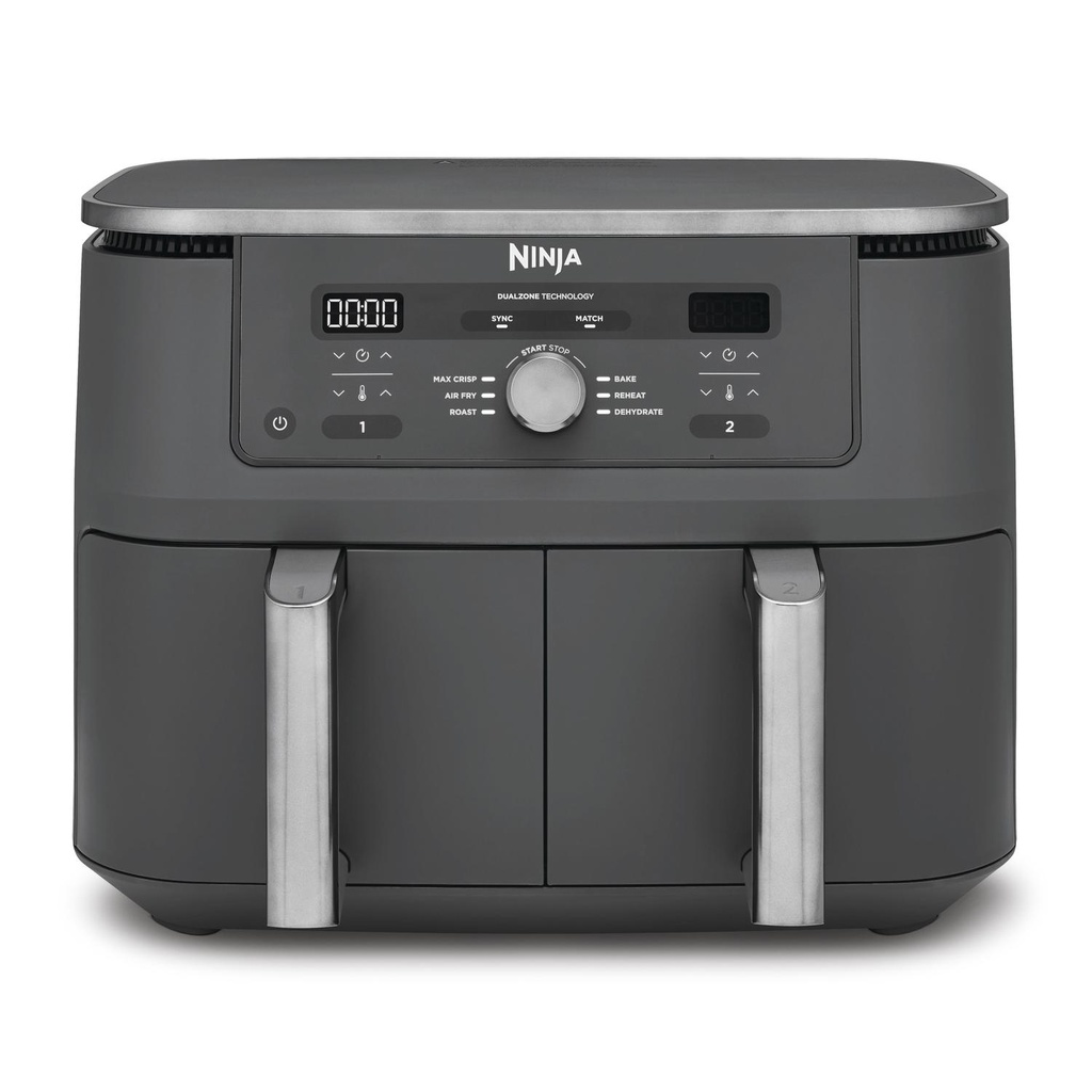 Ninja DZ400UK 9.5 litre MAX 6-in-1 Dual Zone Air Fryer - Gun Metal Grey