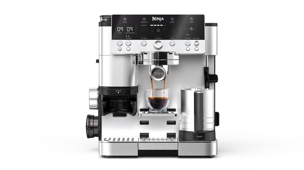 Ninja ES601UK Luxe Café Premier Series Espresso Machine - Black/Stainless Steel
