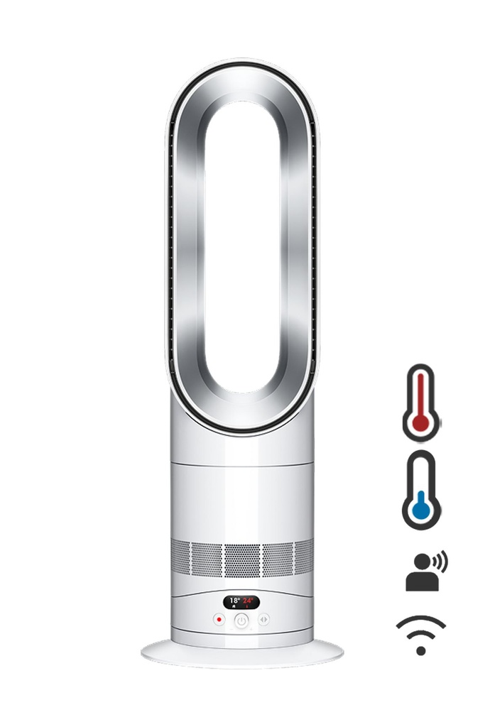 [HF1] Dyson HF1 Hot+Cool Remote Link Pre-heat heater and Cooling Fan - White/Nickel