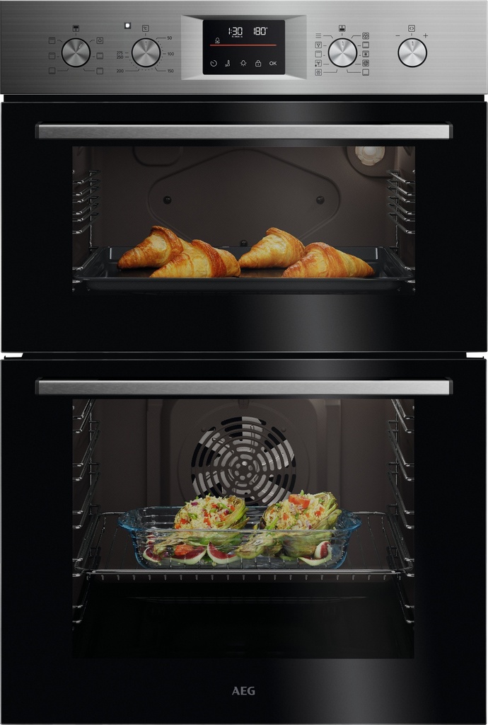 AEG OU5CP40M 61L Double Electric Oven - Stainless Steel