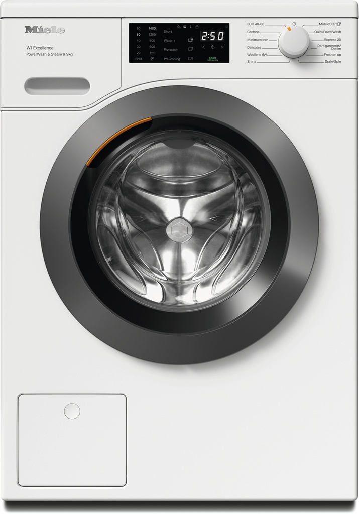 [WED385 WCS] Miele WED385 WCS 9kg 1400 Spin Washing Machine - White