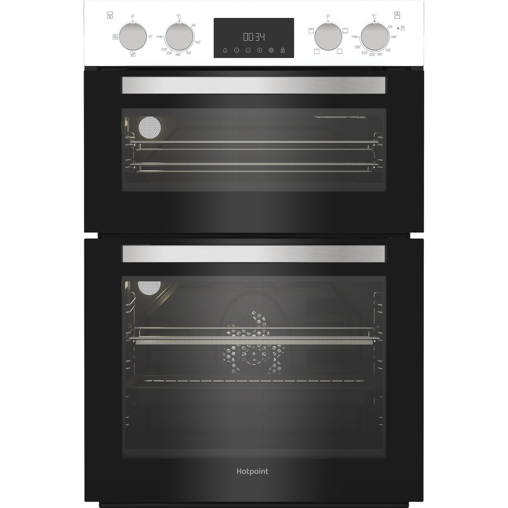 Hotpoint DIH10DW 89cm Built In Electric Double Oven - White