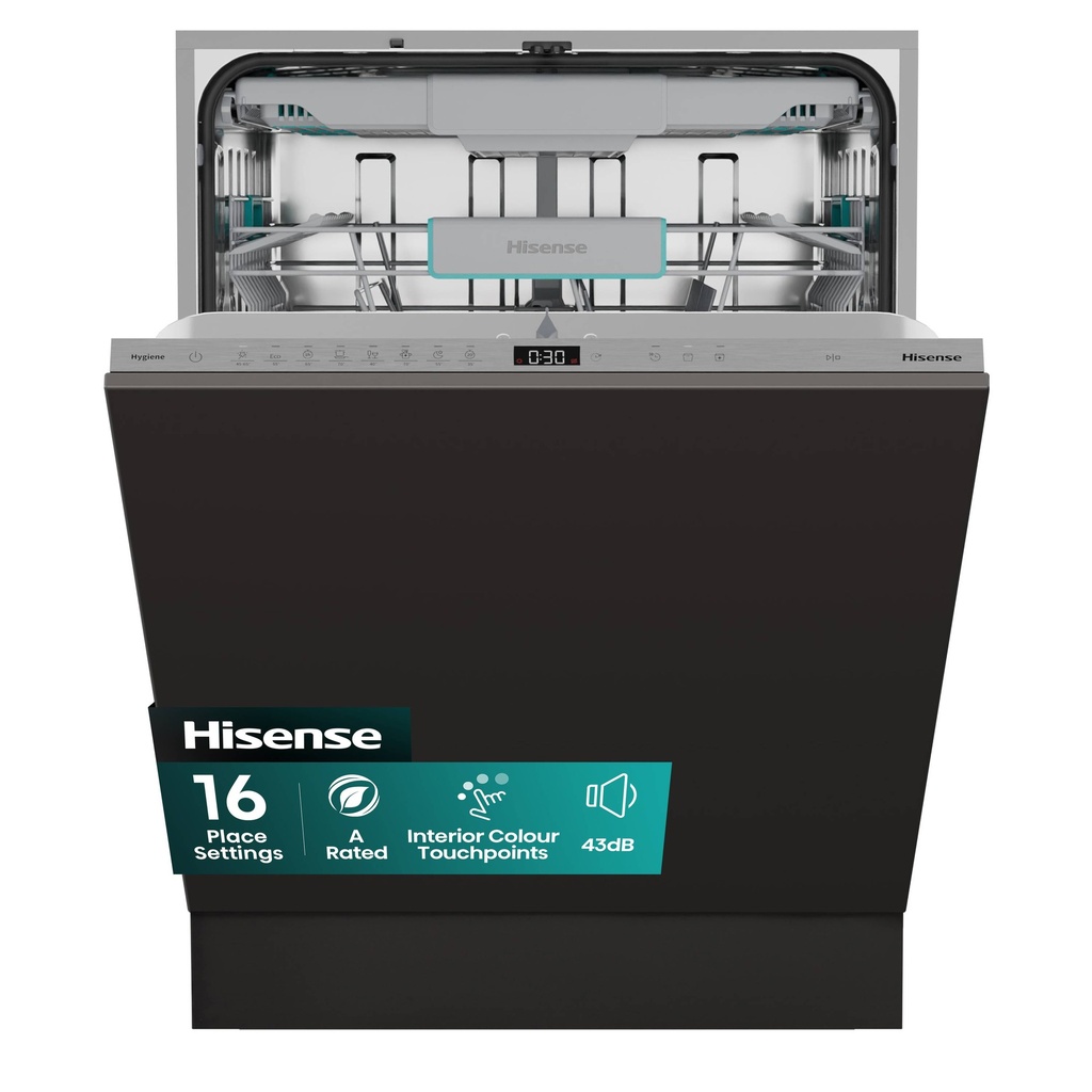 [HV16AUK] Hisense HV16AUK Full-Size Fully Integrated Dishwasher - 16 Place Settings