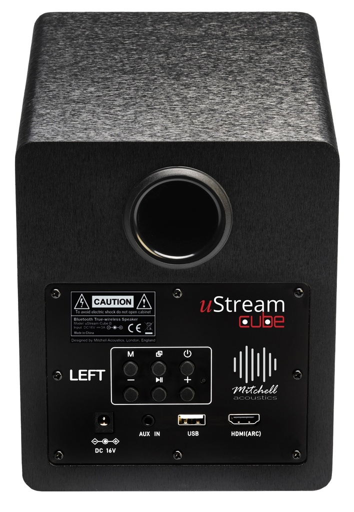 [USTREAM CUBE] Mitch Acc Ustream Cube Active stereo wireless Speakers - Black