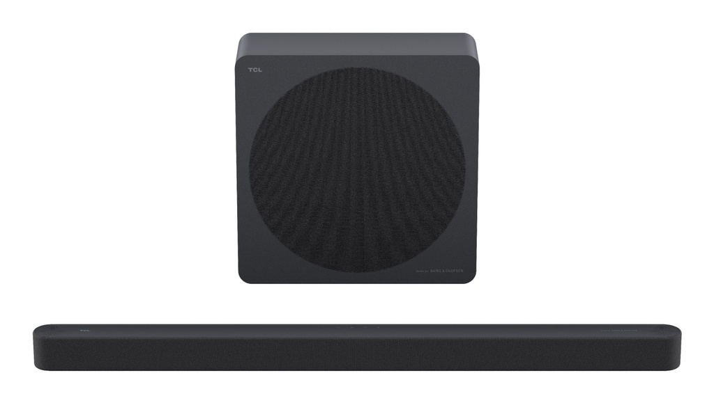 [A65K-UK] TCL A65K-UK 3.1.2ch Soundbar with wireless subwoofer, Audio by Bang & Olufsen, Dolby Atmos - Black