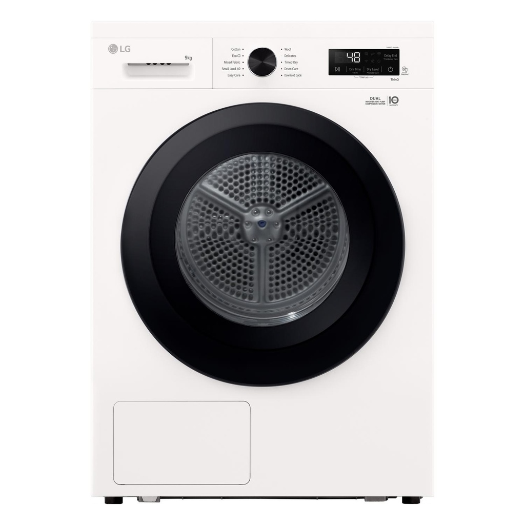 [RHX1009NWK] LG Series 2 ThinQ RHX1009NWK 9 kg Heat Pump Tumble Dryer - White