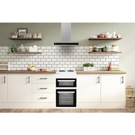 [EDP503W] Beko EDP503W 50cm Electric Double Oven with Grill Cooker - White