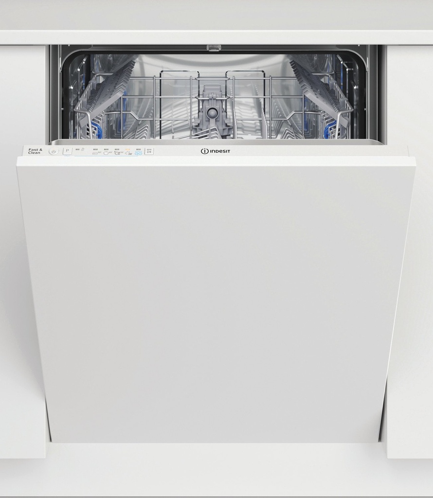 [D2IHL326UK] Indesit D2IHL326UK Full Size Integrated Dishwasher - White- 14 Place Settings